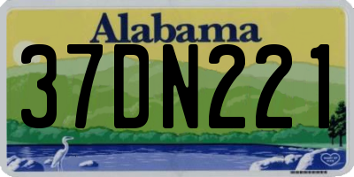 AL license plate 37DN221