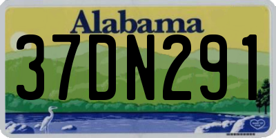 AL license plate 37DN291
