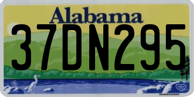 AL license plate 37DN295