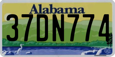 AL license plate 37DN774