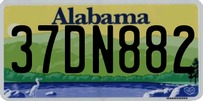AL license plate 37DN882