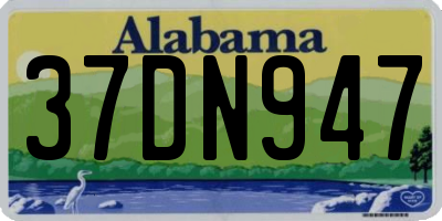 AL license plate 37DN947