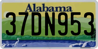 AL license plate 37DN953