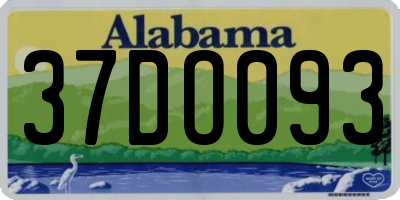 AL license plate 37DO093
