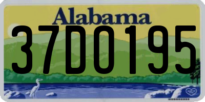 AL license plate 37DO195