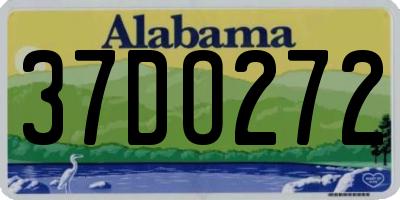 AL license plate 37DO272