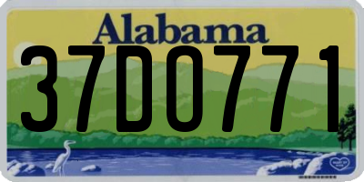 AL license plate 37DO771