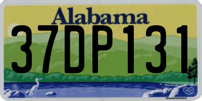 AL license plate 37DP131