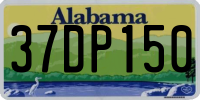 AL license plate 37DP150