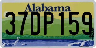 AL license plate 37DP159