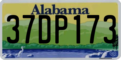AL license plate 37DP173