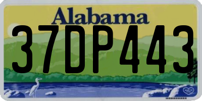 AL license plate 37DP443