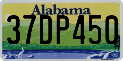 AL license plate 37DP450
