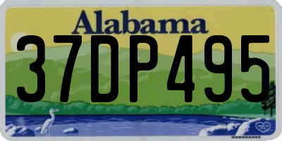 AL license plate 37DP495
