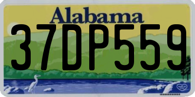 AL license plate 37DP559