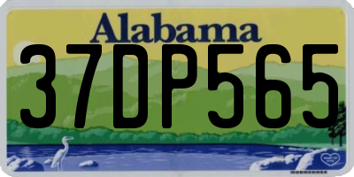 AL license plate 37DP565