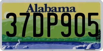 AL license plate 37DP905