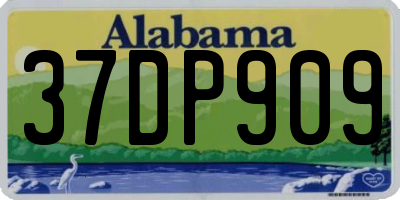 AL license plate 37DP909