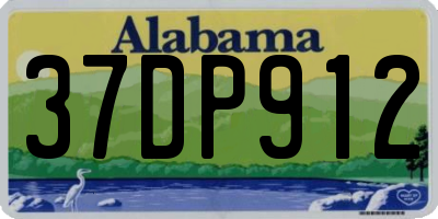 AL license plate 37DP912