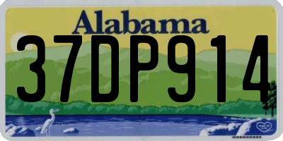 AL license plate 37DP914