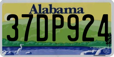 AL license plate 37DP924