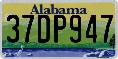 AL license plate 37DP947
