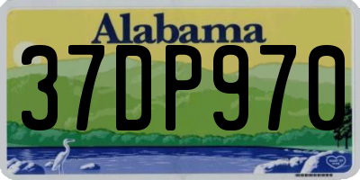 AL license plate 37DP970