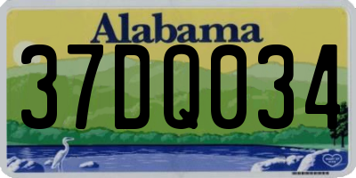 AL license plate 37DQ034