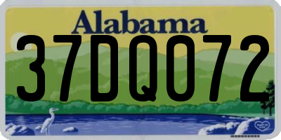AL license plate 37DQ072