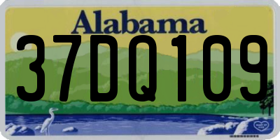 AL license plate 37DQ109