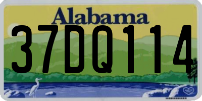 AL license plate 37DQ114