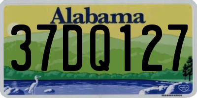 AL license plate 37DQ127