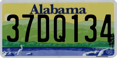 AL license plate 37DQ134