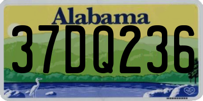 AL license plate 37DQ236