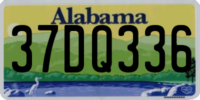 AL license plate 37DQ336