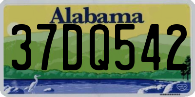 AL license plate 37DQ542