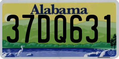 AL license plate 37DQ631