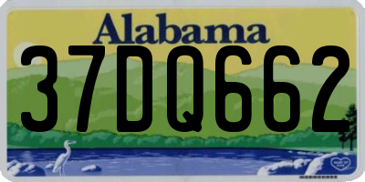 AL license plate 37DQ662