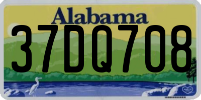 AL license plate 37DQ708