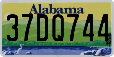 AL license plate 37DQ744