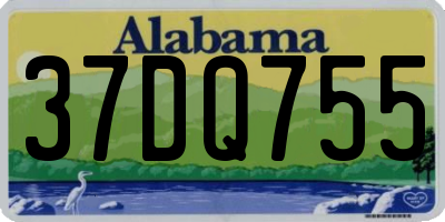 AL license plate 37DQ755