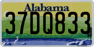 AL license plate 37DQ833