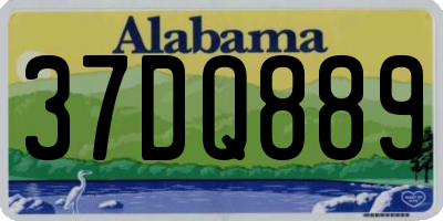 AL license plate 37DQ889