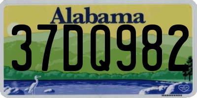 AL license plate 37DQ982