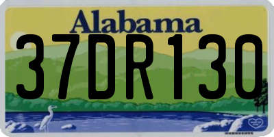 AL license plate 37DR130