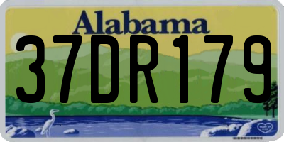 AL license plate 37DR179