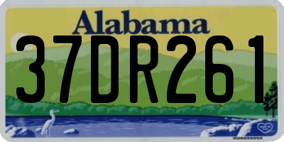 AL license plate 37DR261