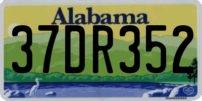 AL license plate 37DR352