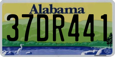 AL license plate 37DR441