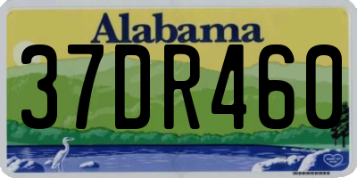 AL license plate 37DR460